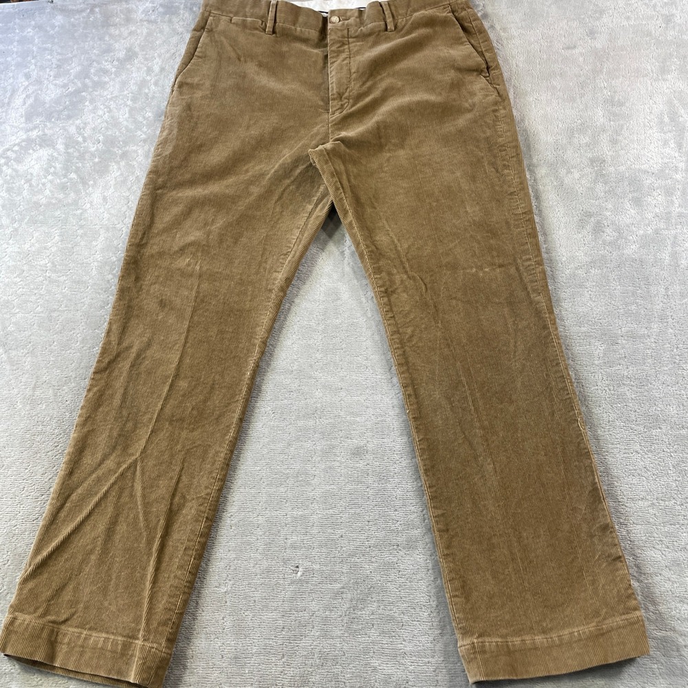 Polo Ralph Lauren Corduroy Pants Mens 36x32 Brown Classic Fit Holiday Preppy